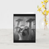Funny Graphic Cat Gangster Funny _1 Karte (Gelbe Blume)