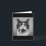 Funny Graphic Cat Rauchen Erwachsene Funny Karte<br><div class="desc">Funny Graphic Cat Rauchen Erwachsene Funny</div>