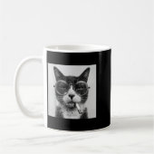 Funny Graphic Cat Smoking Erwachsene Funny _1 Kaffeetasse (Links)