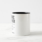 Funny Graphic Designer Dictionary Definition, Gesc Zweifarbige Tasse (Mittel)