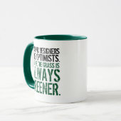 Funny Graphic Designer sind Optimisten ... Tasse (Vorderseite Links)
