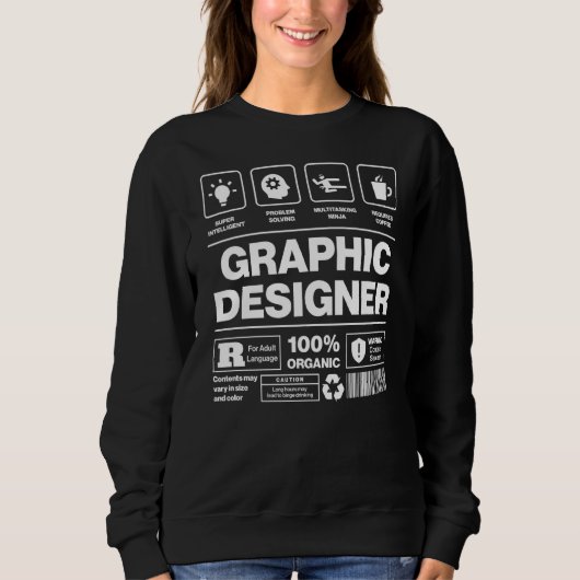 Funny Graphic Designer T Shirt (Vorderseite)