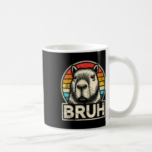 Funny Graphic Meme Capybara Bruh für Jungs Mädchen Kaffeetasse