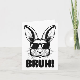 Funny Graphic Meme Ostertag Bunny Bruh for Men W Karte