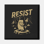 Funny Graphic Penguins Resist Penguin gegen Tari Magnet (Vorne)