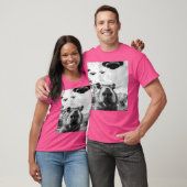 Funny Graphic T-Shirt Capybara Selfie mit Ufos kom (Unisex)