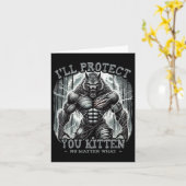 Funny Graphic T-Shirt I ll Protect You Kitten Alph Karte (Gelbe Blume)