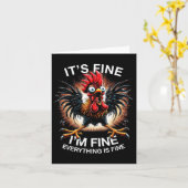 Funny Graphic T-Shirt seine Fine Im Fine Weird Cra Karte (Gelbe Blume)