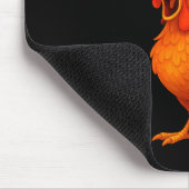 Funny Graphic Tee Chicken Humor Quote Rooster Meme Mousepad (Ecke)