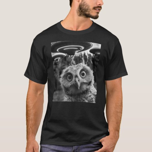 Funny Graphic Tee For Men Women Owl Selfie with UF (Vorderseite)