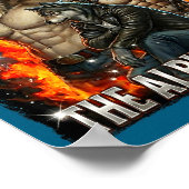 Funny Graphic Tee Hide Your Wife The Alpha Is Here Poster (Ecke)