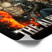 Funny Graphic Tee Hide Your Wife The Alpha Is Here Poster (Ecke)