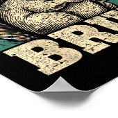 Funny Graphic Tees Squirrel Bruh For Boys Girls Me Poster (Ecke)