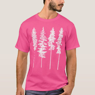 Funny Graphy Skinny Pine Tree - Sommer Wandernadel T-Shirt