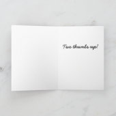 Funny gratulation card karte (Innenseite)