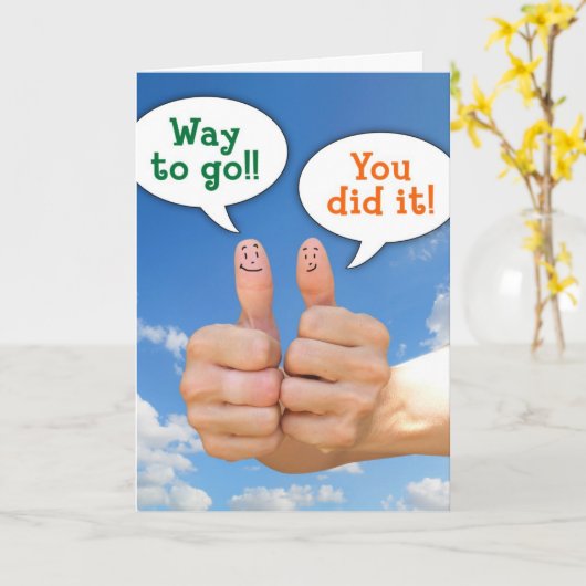 Funny gratulation card karte (Gelbe Blume)