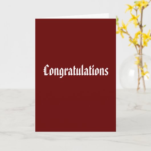 Funny gratulation - generische Glückwünsche Karte (Gelbe Blume)