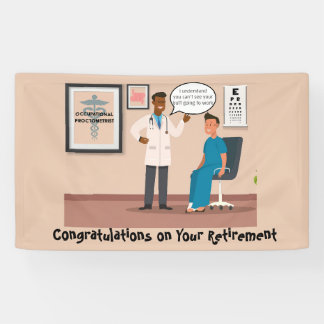 Funny gratulations Retirement Banner