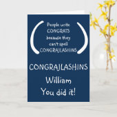 Funny gratuliert Abschluss Graduate Spaß Karte (Gelbe Blume)