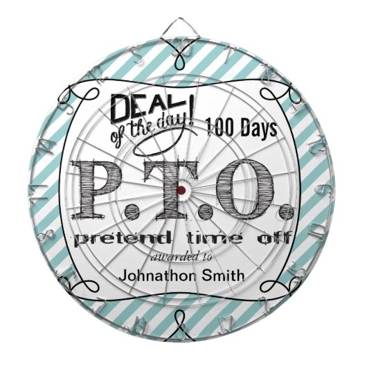 Funny gratuliert dazu, so zu tun, als wäre die Zei Dartscheibe (vorne)