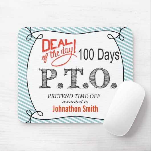 Funny gratuliert dazu, so zu tun, als wäre die Zei Mousepad (Mit Mouse)