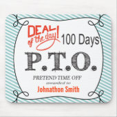 Funny gratuliert dazu, so zu tun, als wäre die Zei Mousepad (Vorne)