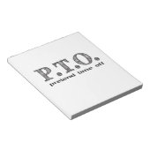 Funny gratuliert dazu, so zu tun, als wäre die Zei Notizblock (angewinkelt)