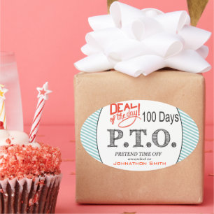 Funny gratuliert dazu, so zu tun, als wäre die Zei Ovaler Aufkleber