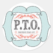 Funny gratuliert dazu, so zu tun, als wäre die Zei Runder Aufkleber (Vorderseite)