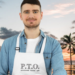 Funny gratuliert dazu, so zu tun, als wäre die Zei Schürze