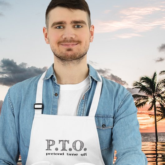 Funny gratuliert dazu, so zu tun, als wäre die Zei Schürze