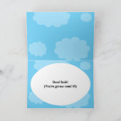 Funny gratuliert dem neuen Baby Stork Karte (Innenseite)