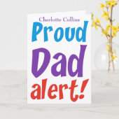 Funny gratuliert von Stolz Vater Karte (Gelbe Blume)