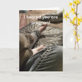 Funny gratuliert zur Schwangerschaft Karte (Gelbe Blume)