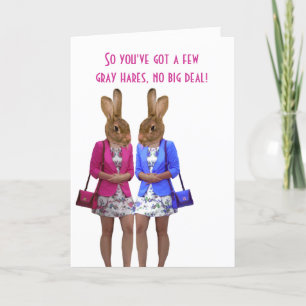 Funny grau haairs women Geburtstagskarte Karte