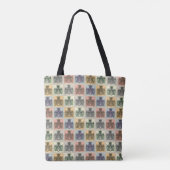 Funny Gray Pastel Meeple Schachbrett Board Game Tasche (Rückseite)