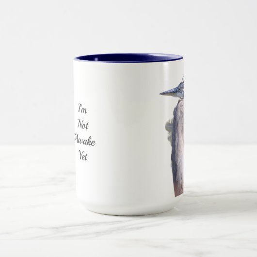 Funny Great Blue Heron Tasse (Zentrum)