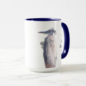 Funny Great Blue Heron Tasse (VorderseiteRechts)