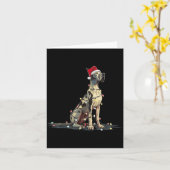 Funny Great Dane Christmas Graphics Dog Lights Lov Karte (Gelbe Blume)