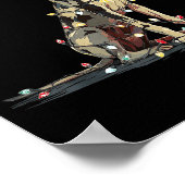 Funny Great Dane Christmas Graphics Dog Lights Lov Poster (Ecke)