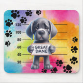 Funny Great Dane Dog Mousepad (Vorne)