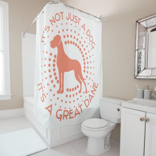 Funny Great Dane Duschvorhang (Beispiel)