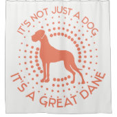Funny Great Dane Duschvorhang (Vorderseite)