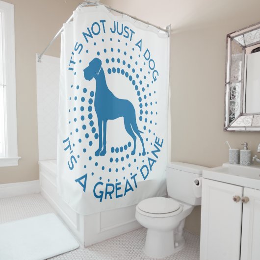Funny Great Dane Duschvorhang (Beispiel)