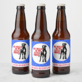 Funny Great Dane Gewinner Wein Bierflaschenetikett (Flaschen)