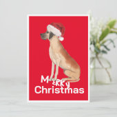 Funny Great Dane Hund Weihnachtsfeiertag Weihnacht (Stehend Vorderseite)