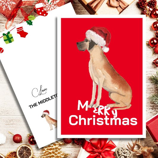 Funny Great Dane Hund Weihnachtsfeiertag Weihnacht