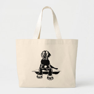 Funny Great Dane Ilios Jumbo Stoffbeutel