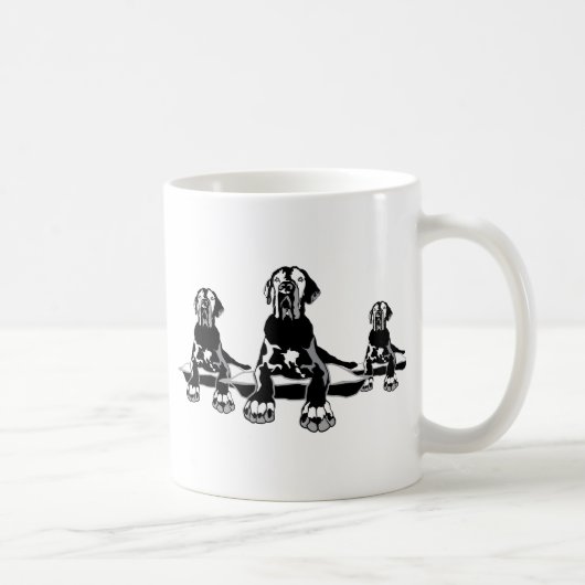 Funny Great Dane Ilios Kaffeetasse (Rechts)