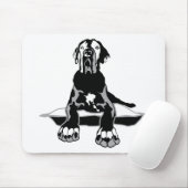 Funny Great Dane Ilios Mousepad (Mit Mouse)